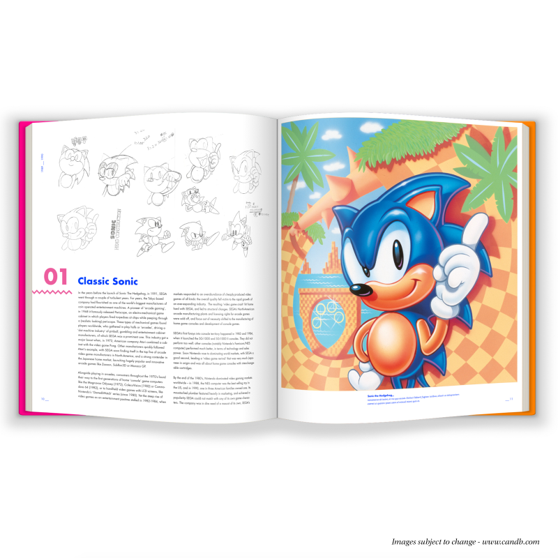 Illustration for article titled Sonic The Hedgehog's Fancy Coffee Table Art Book